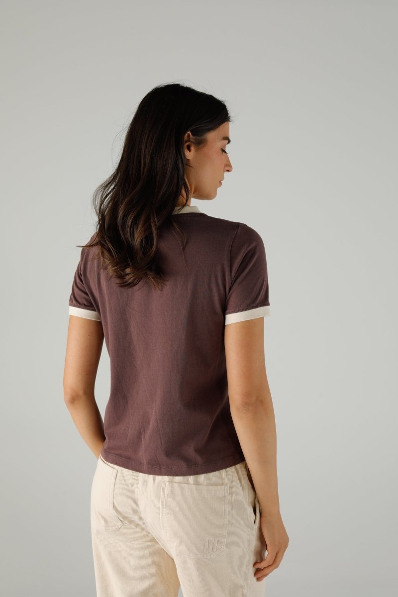 T-SHIRT JANE COCOA XS COCOA - ONE TEE
