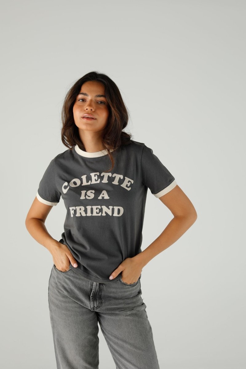 T-SHIRT JANE SLATE XS SLATE - ONE TEE