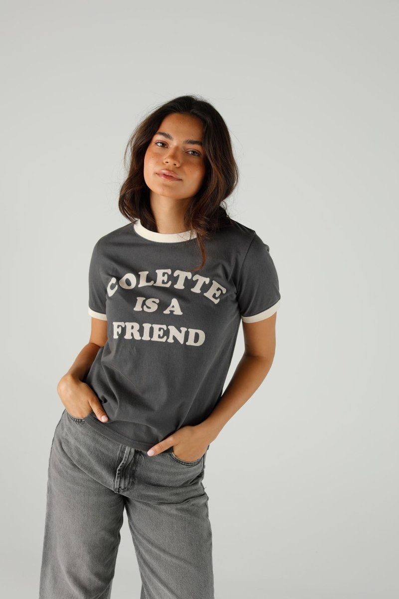 T-SHIRT JANE SLATE XS SLATE - ONE TEE
