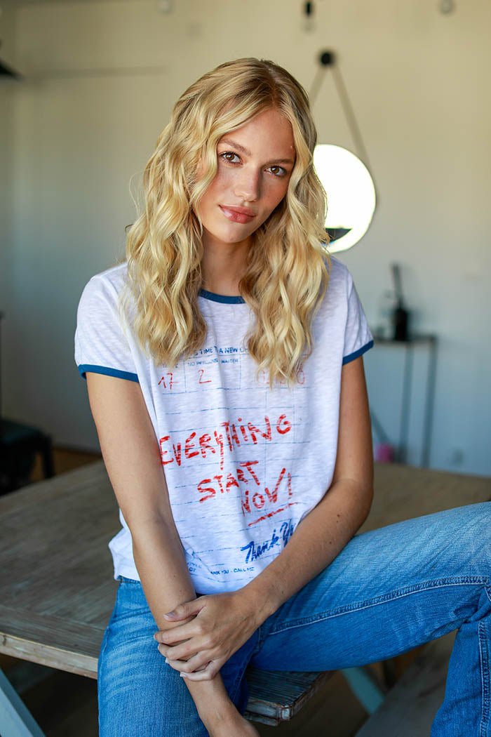 T-SHIRT LAURE BLANC XS - ONE TEE