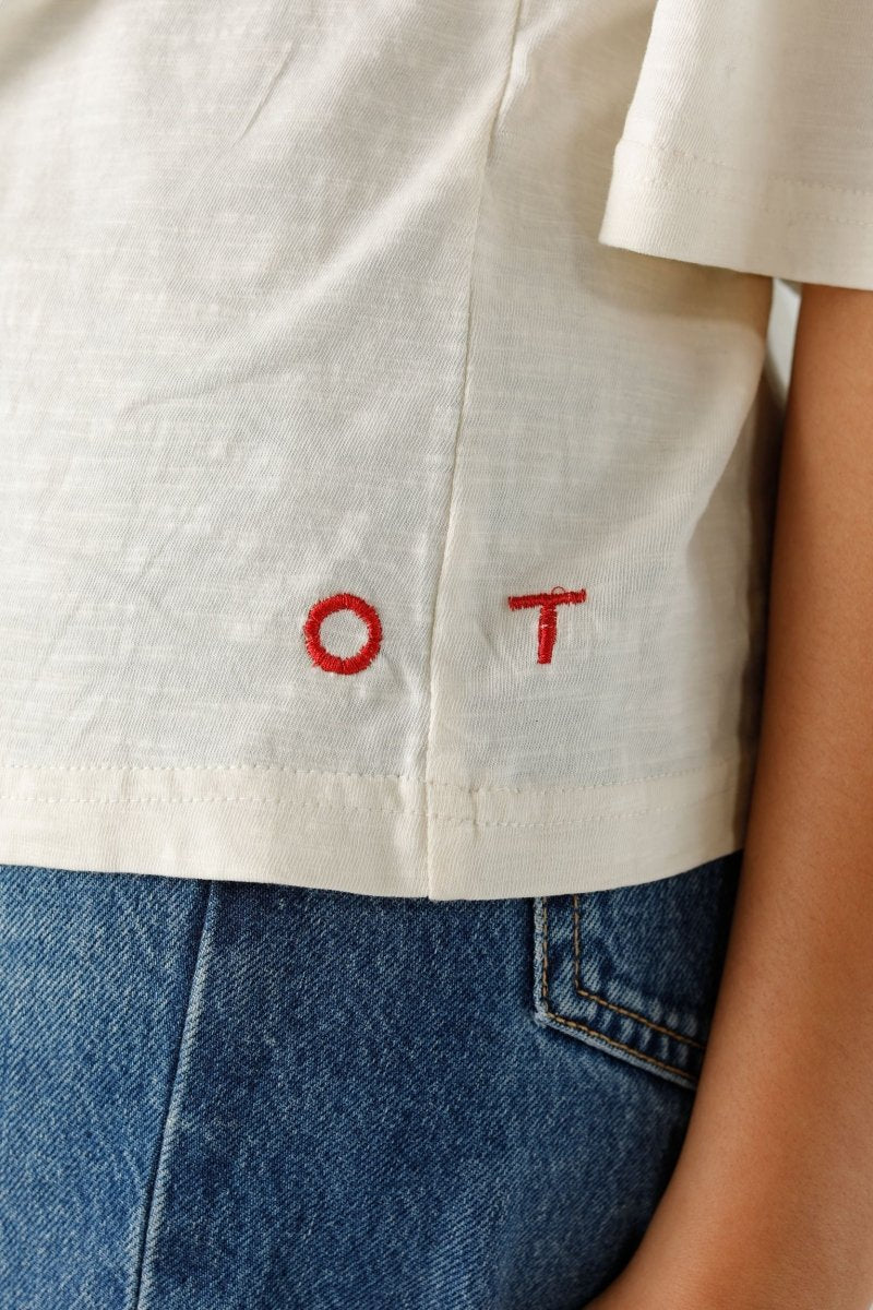 T-SHIRT LEON IVORY XS IVORY - ONE TEE