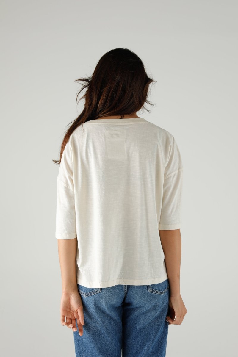T-SHIRT LEON IVORY XS IVORY - ONE TEE