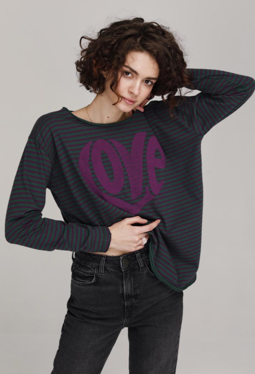 T - SHIRT MANCHES LONGUES JOEY GREEN XS - ONE TEE