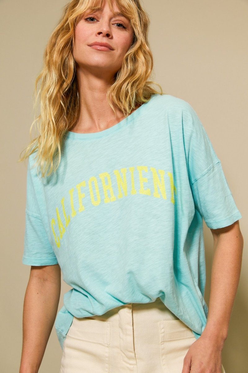 T - SHIRT MARGARETH AQUA XS - ONE TEE