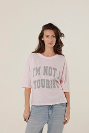 T - SHIRT MARGARETH LIGHT PINK XS - ONE TEE