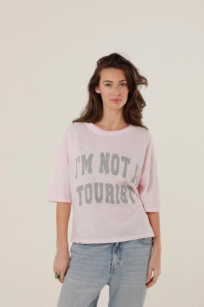 T - SHIRT MARGARETH LIGHT PINK XS - ONE TEE