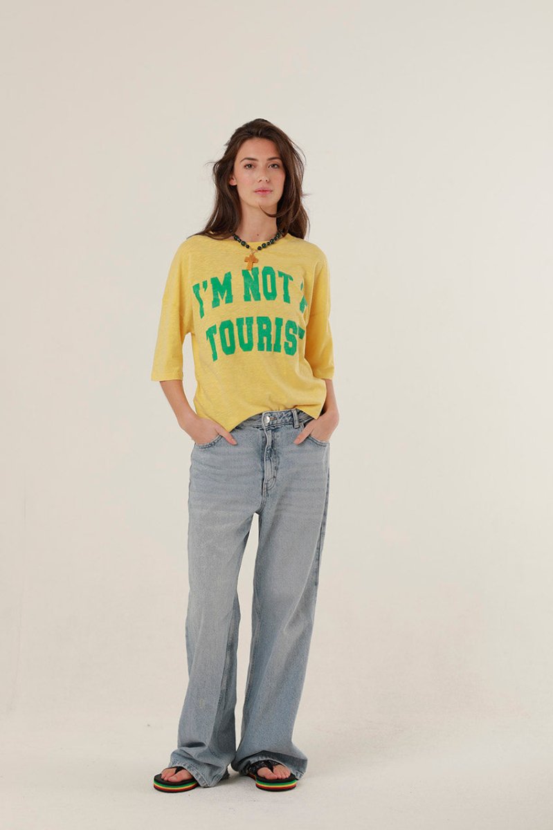 T - SHIRT MARGARETH YELLOW XS - ONE TEE