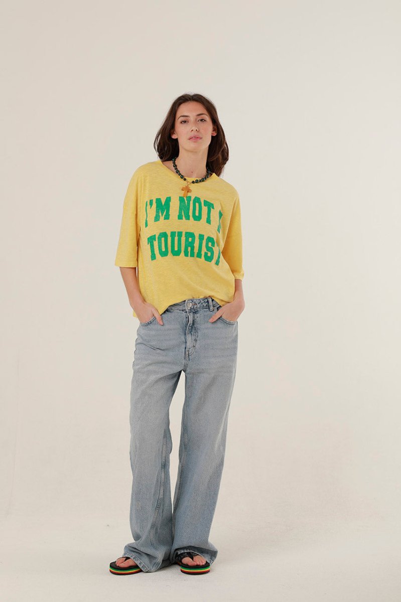 T - SHIRT MARGARETH YELLOW XS - ONE TEE