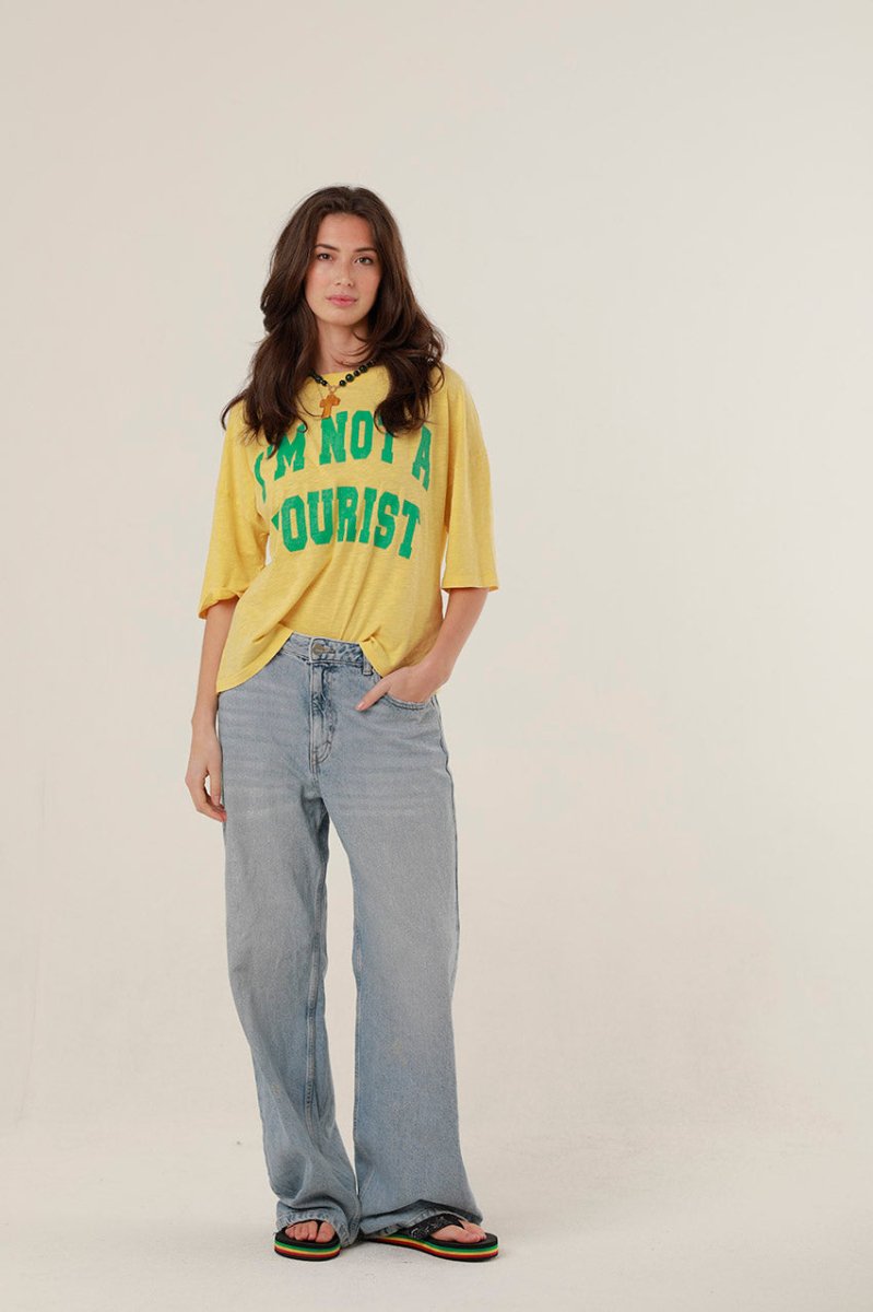 T - SHIRT MARGARETH YELLOW XS - ONE TEE