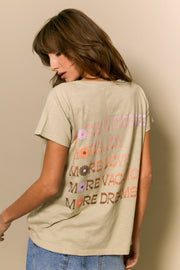 T - SHIRT MARY TAUPE XS - ONE TEE