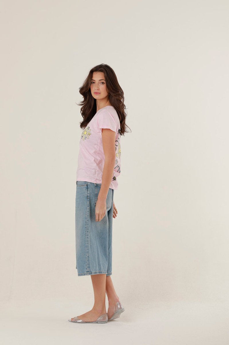 T - SHIRT MONICA LIGHT PINK XS - ONE TEE