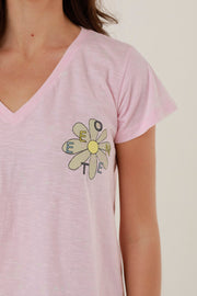 T - SHIRT MONICA LIGHT PINK XS - ONE TEE