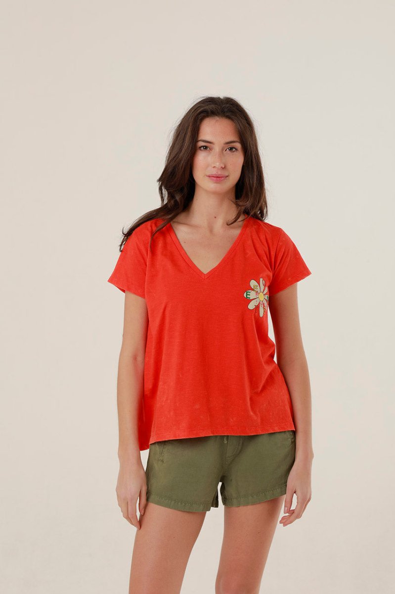 T - SHIRT MONICA RED XS - ONE TEE