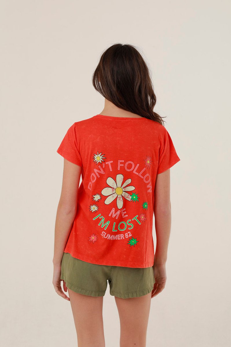 T - SHIRT MONICA RED XS - ONE TEE