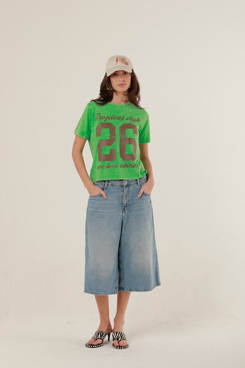 T - SHIRT NOA GREEN XS - ONE TEE