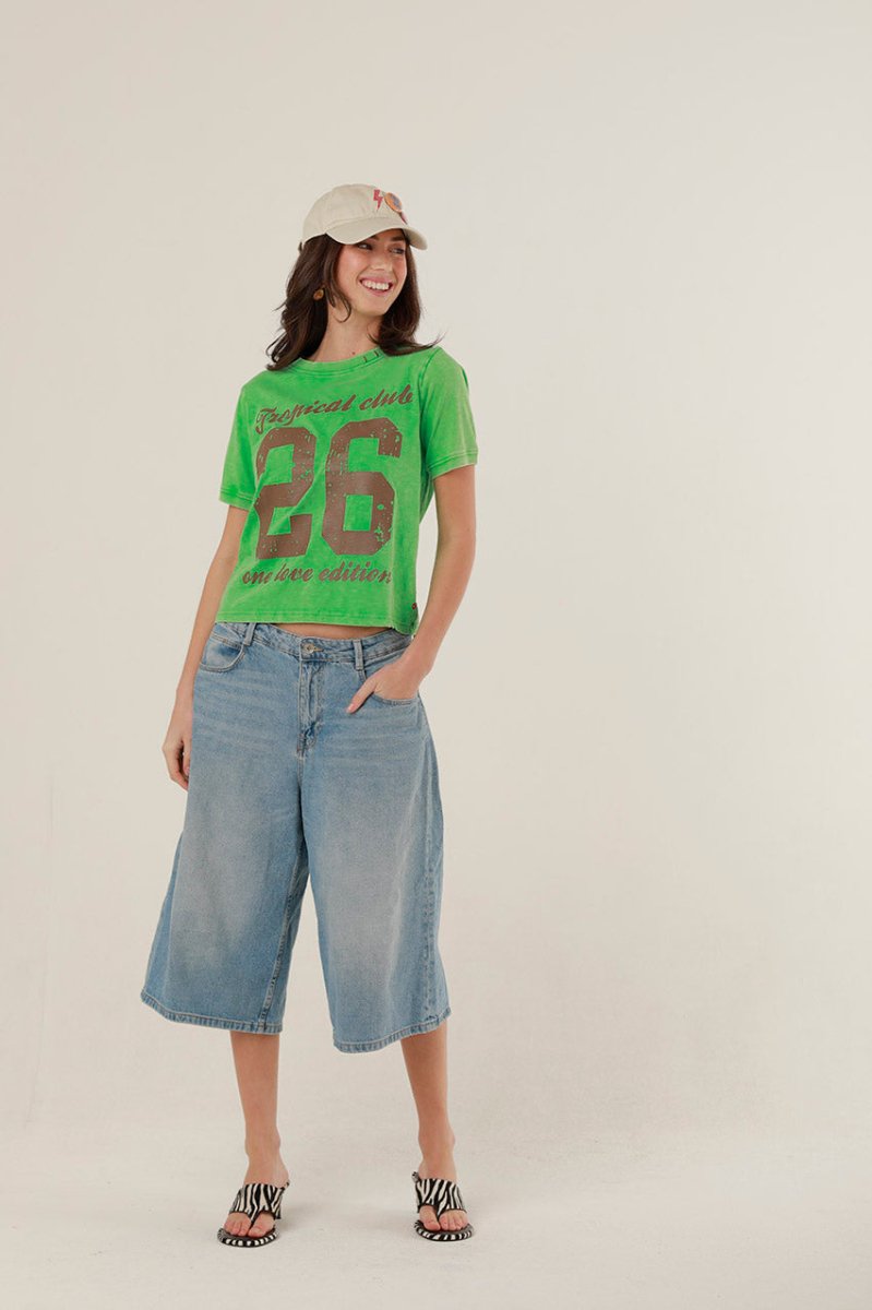T - SHIRT NOA GREEN XS - ONE TEE