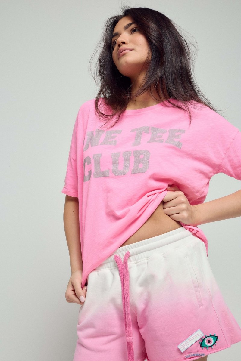 T - SHIRT ONE TEE CLUB PINK FLUO XS - ONE TEE