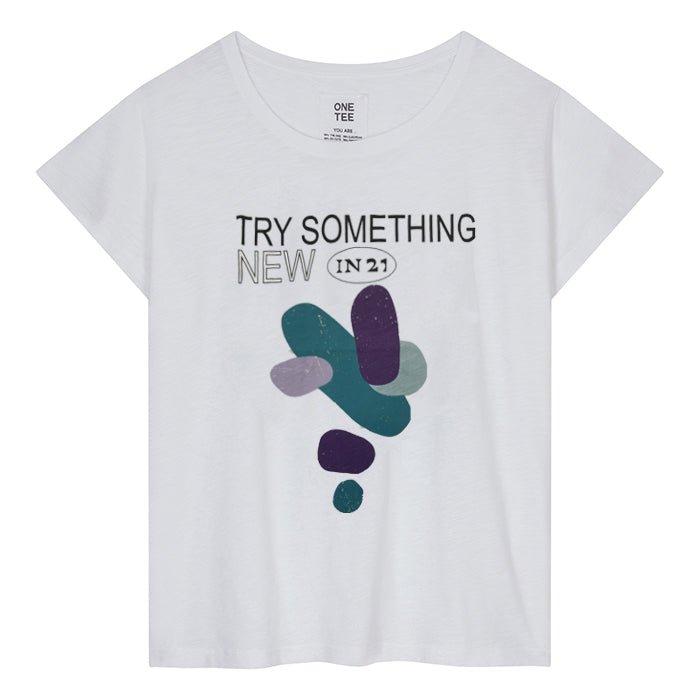 T - SHIRT PRUDENCE BLANC XS - ONE TEE