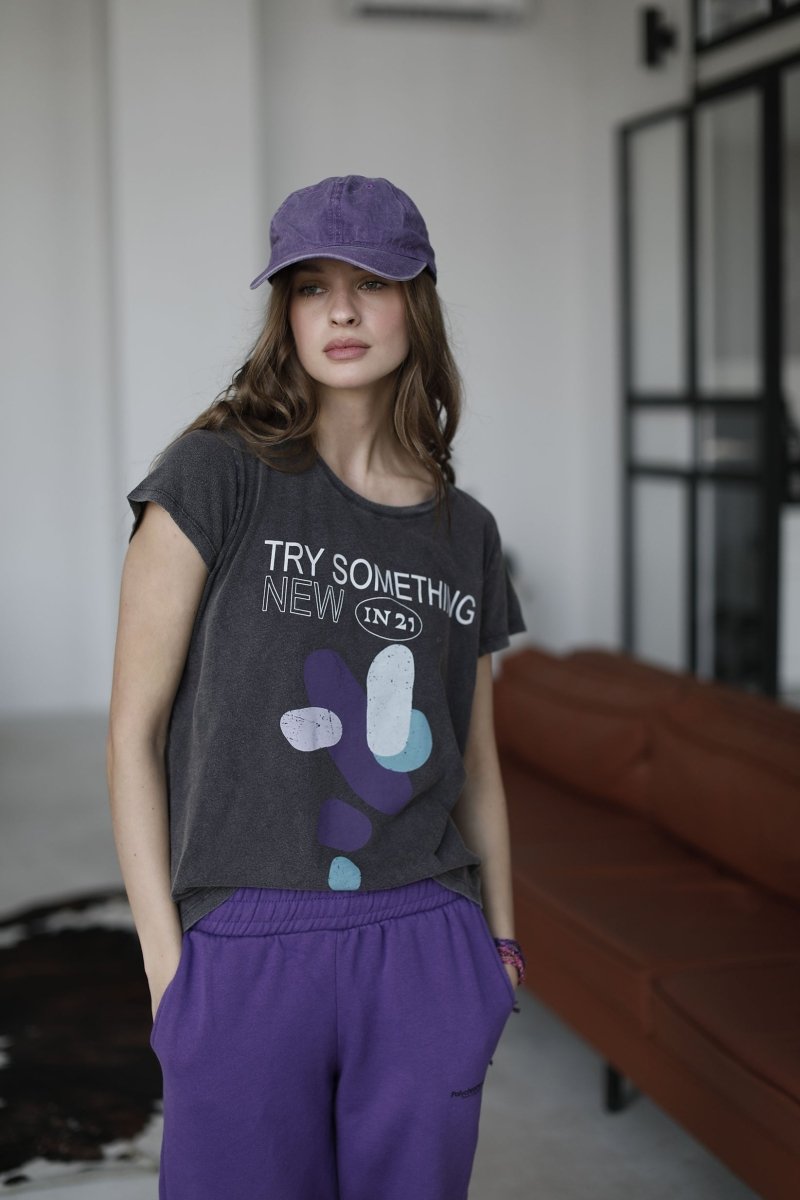 T-shirt prudence blanc XS carbone - ONE TEE