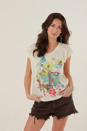 T - SHIRT ROMANE MILK XS - ONE TEE