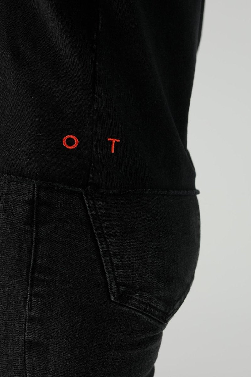 T-SHIRT ROMY BLACK XS BLACK - ONE TEE