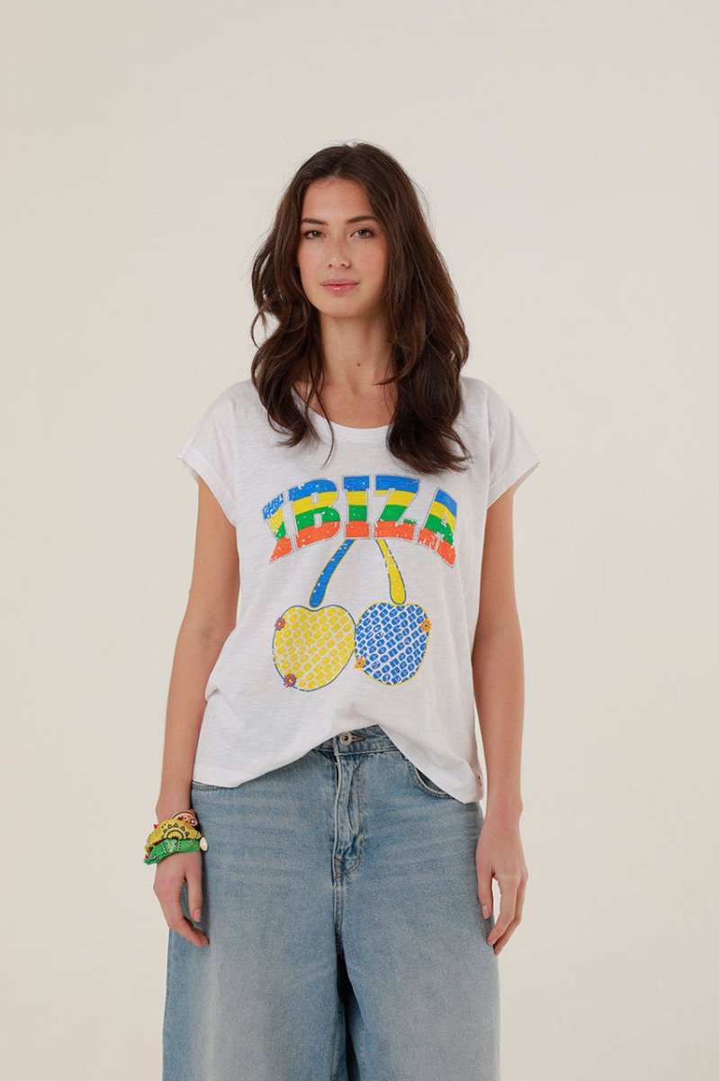 T - SHIRT SACHA WHITE XS - ONE TEE