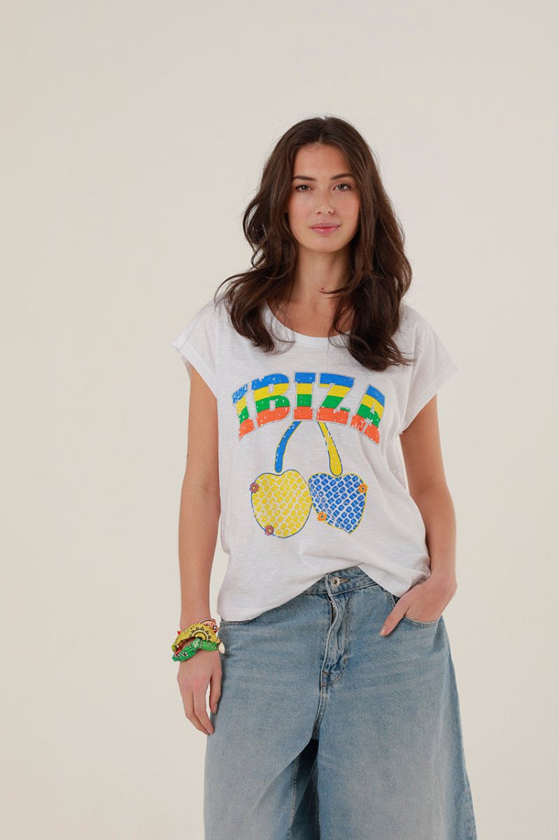 T - SHIRT SACHA WHITE XS - ONE TEE