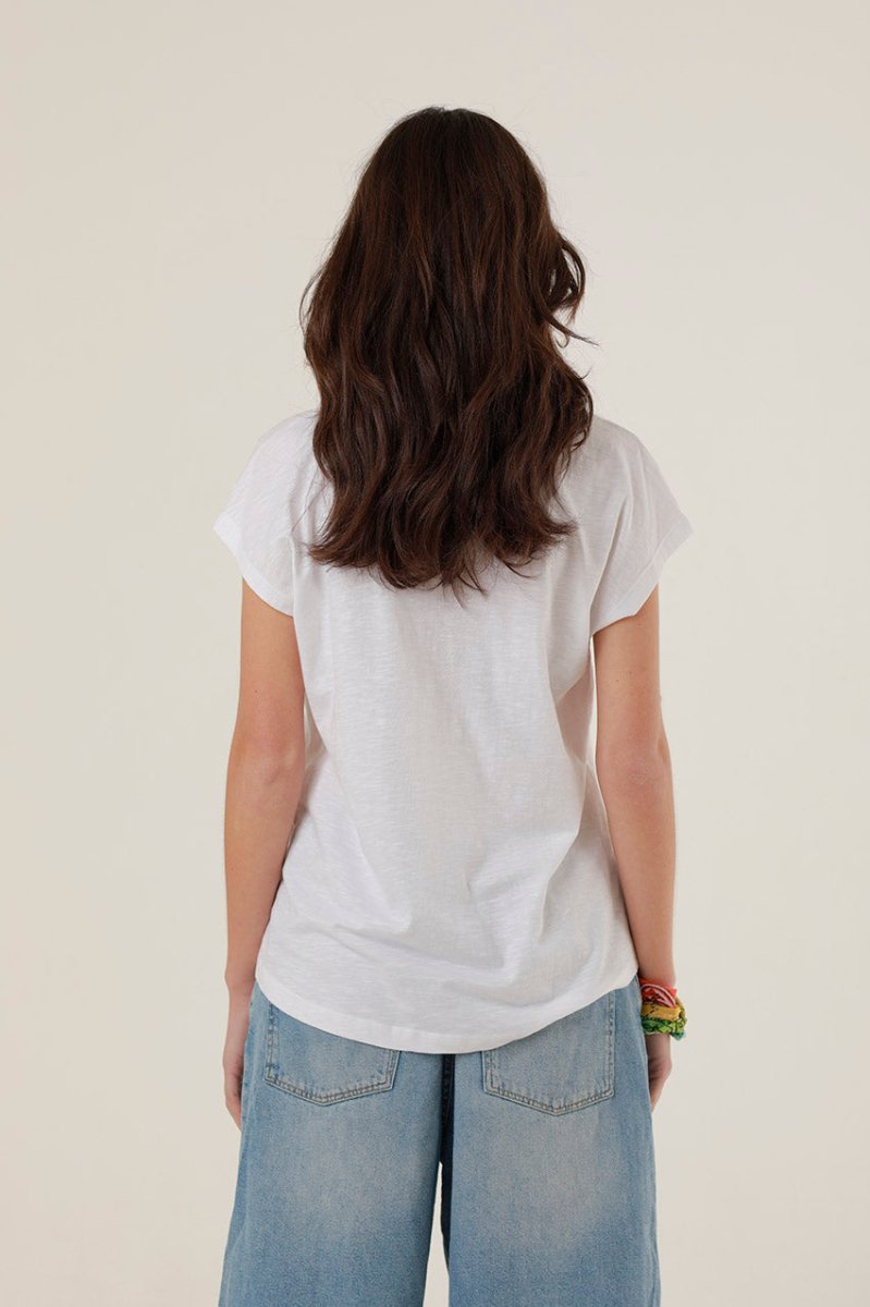 T - SHIRT SACHA WHITE XS - ONE TEE