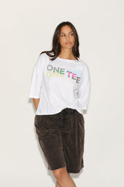 T - SHIRT SIBIL WHITE XS - ONE TEE