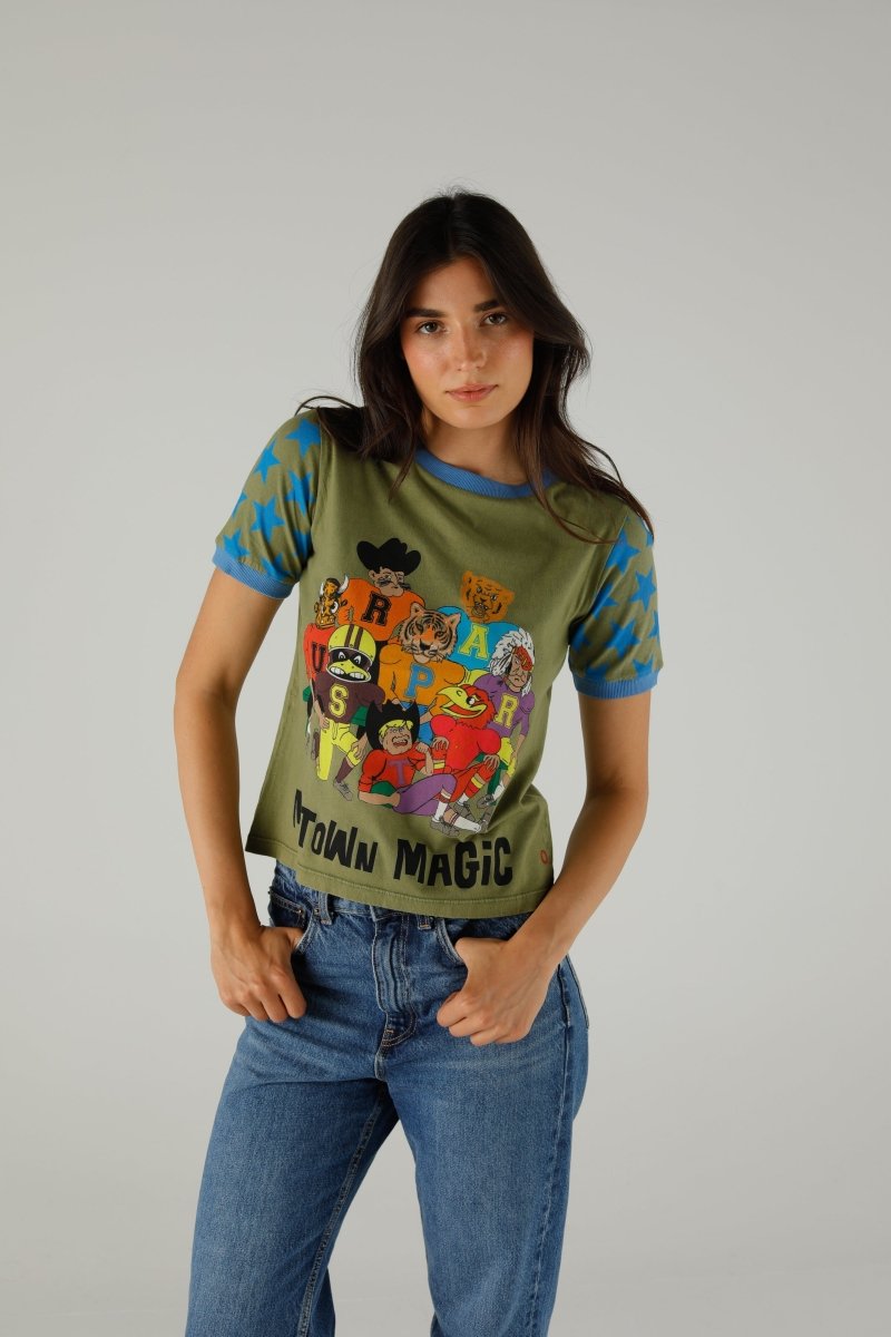 T-SHIRT STEEVIE KHAKI XS KAKI - ONE TEE