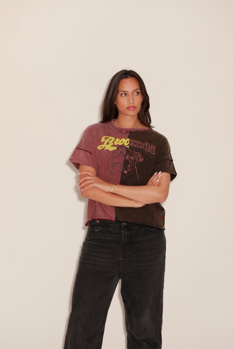 T - SHIRT TOBY BURGUNDY XS - ONE TEE