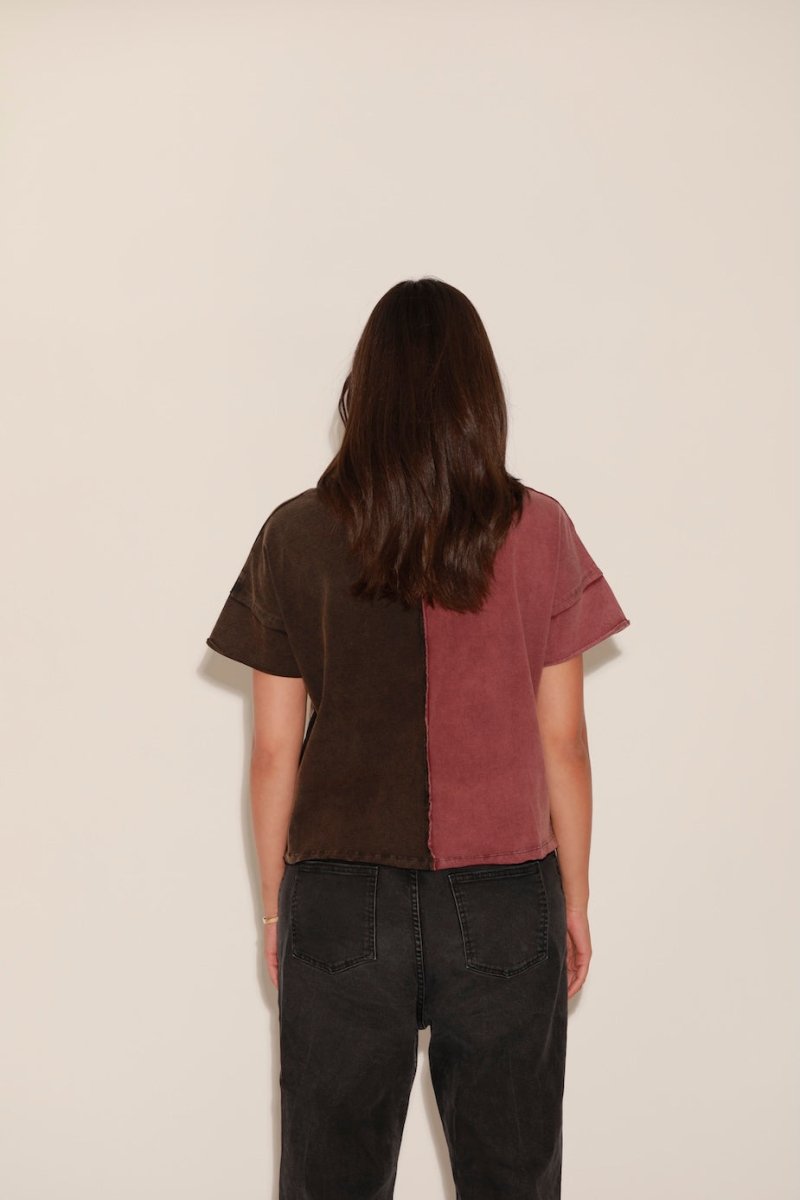 T - SHIRT TOBY BURGUNDY XS - ONE TEE