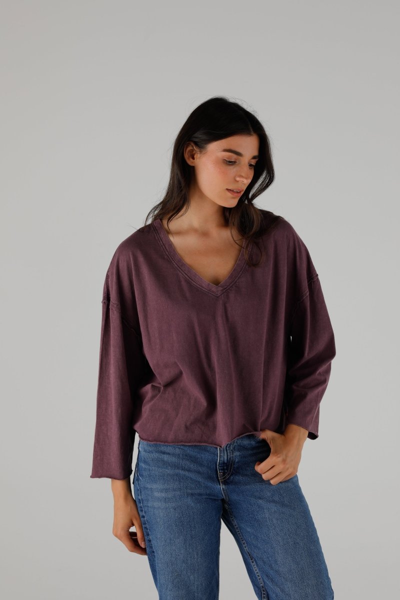T-SHIRT VOLTAIRE COCOA XS COCOA - ONE TEE