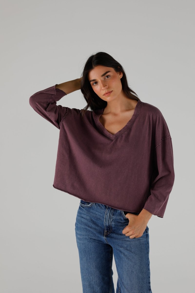 T-SHIRT VOLTAIRE COCOA XS COCOA - ONE TEE