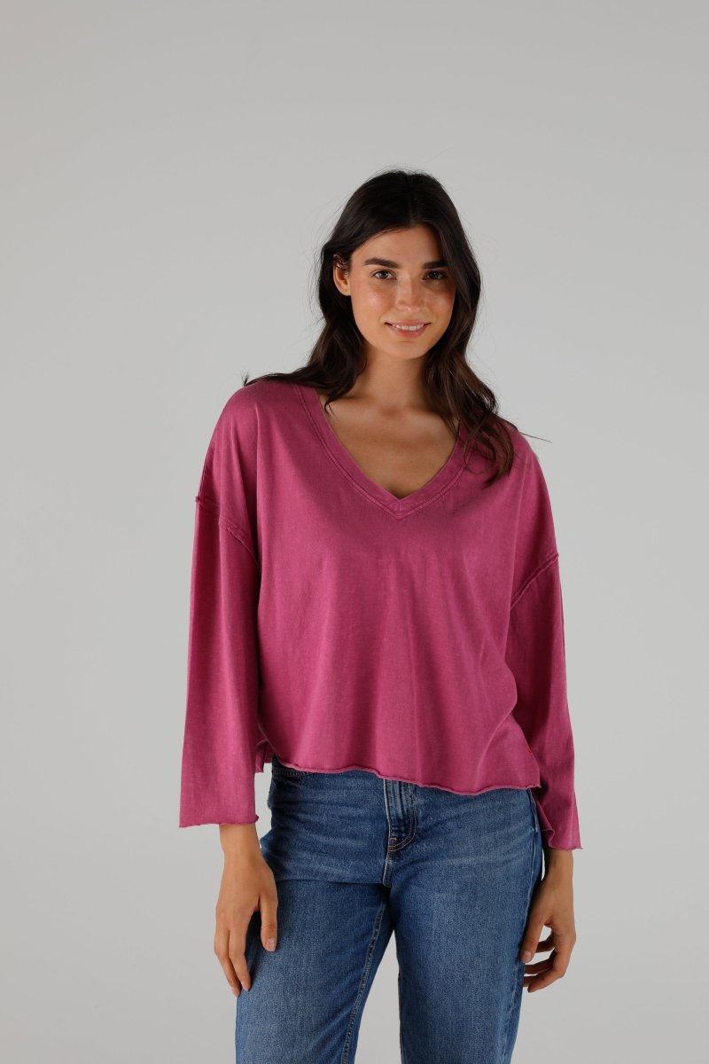 T-SHIRT VOLTAIRE MAGENTA XS MAGENTA - ONE TEE