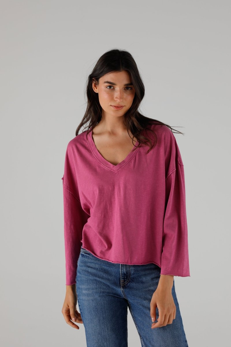 T-SHIRT VOLTAIRE MAGENTA XS MAGENTA - ONE TEE