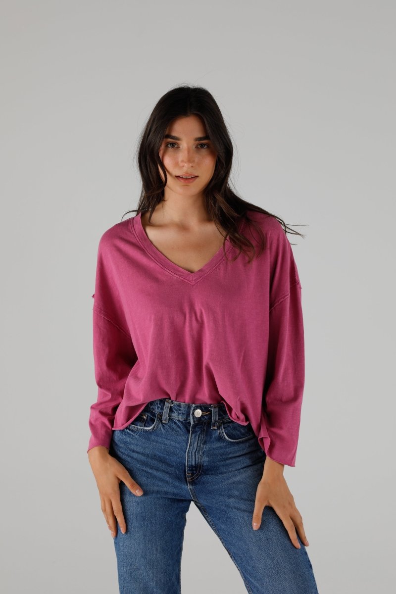 T-SHIRT VOLTAIRE MAGENTA XS MAGENTA - ONE TEE