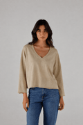 T-SHIRT VOLTAIRE SAND XS SAND - ONE TEE