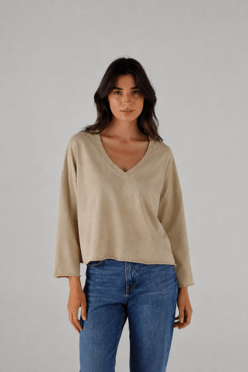 T-SHIRT VOLTAIRE SAND XS SAND - ONE TEE