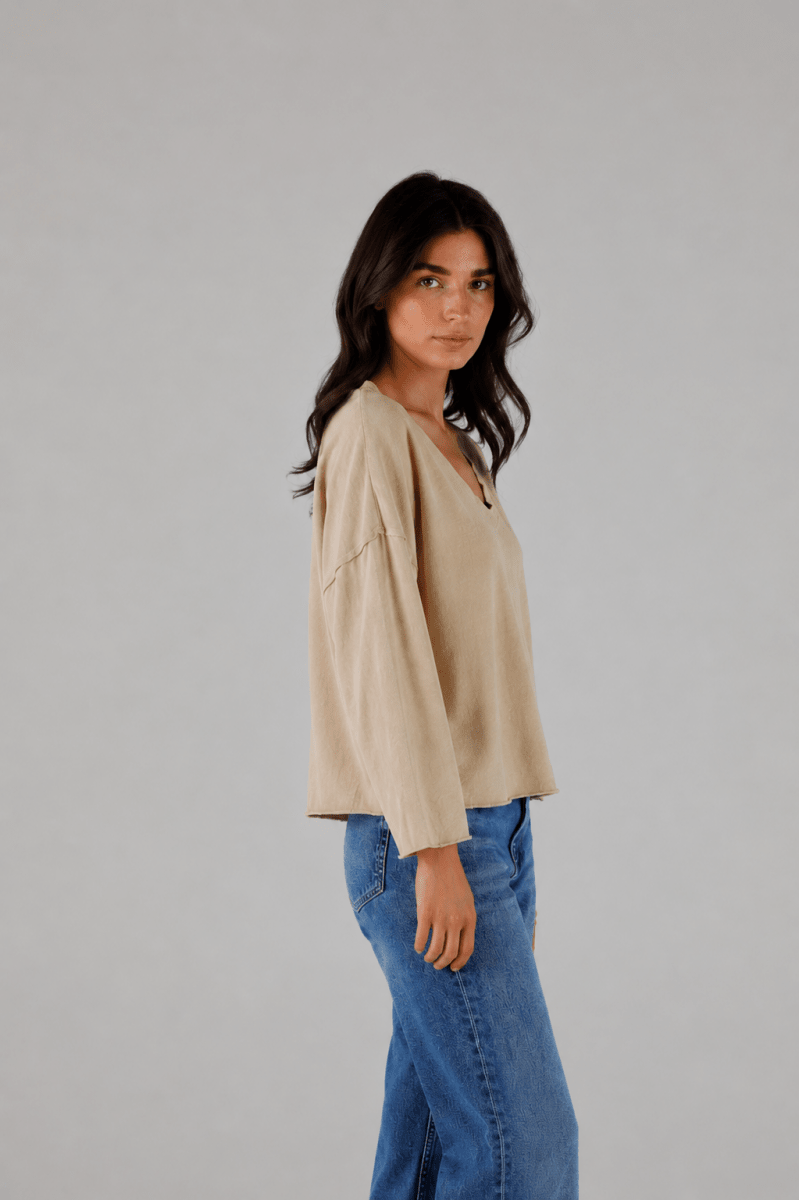 T-SHIRT VOLTAIRE SAND XS SAND - ONE TEE