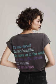 T - SHIRT YVONNE CARBONE XS - ONE TEE