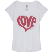 TEE SHIRT ANNA BLANC ROUGE XS - ONE TEE