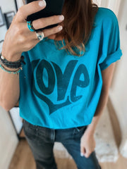 TEE SHIRT ANNA BLUE XS - ONE TEE