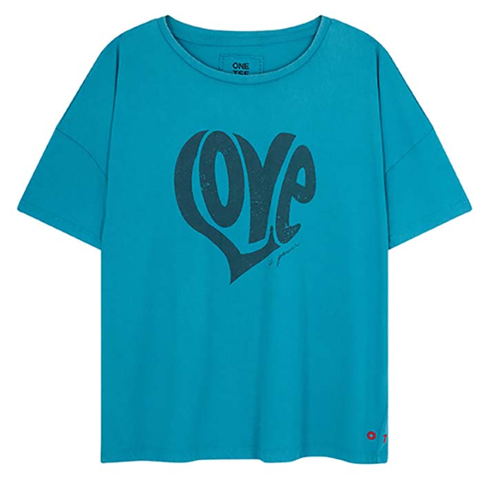 TEE SHIRT ANNA BLUE XS - ONE TEE