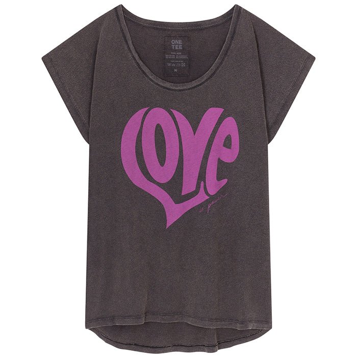 TEE SHIRT ANNA CARBONE PRINT VIOLET XS - ONE TEE