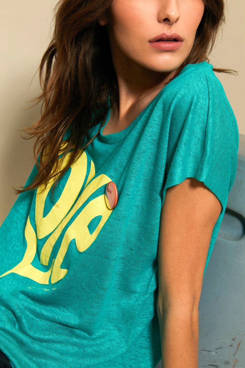 TEE SHIRT ANNA LIN GREEN XS - ONE TEE