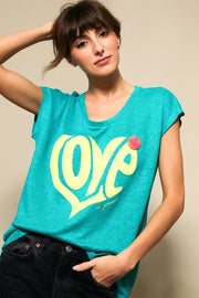 TEE SHIRT ANNA LIN GREEN XS - ONE TEE