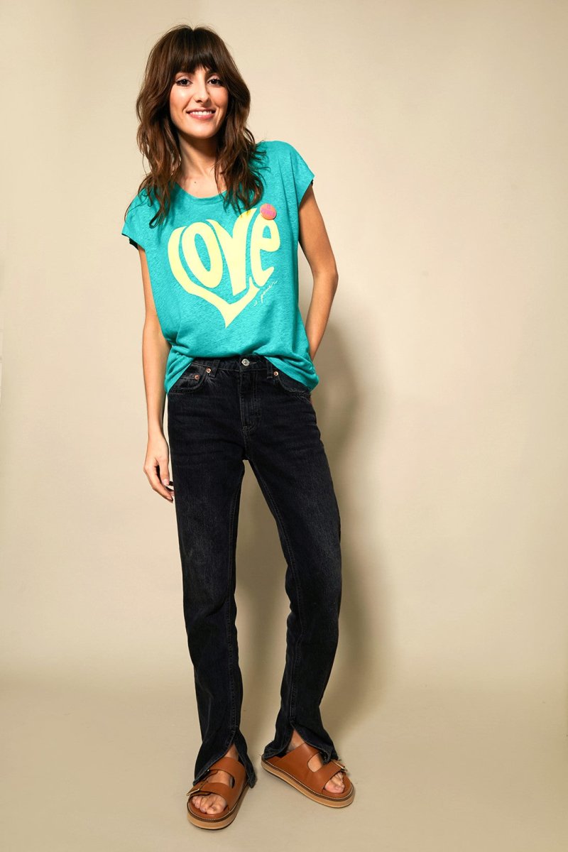 TEE SHIRT ANNA LIN GREEN XS - ONE TEE