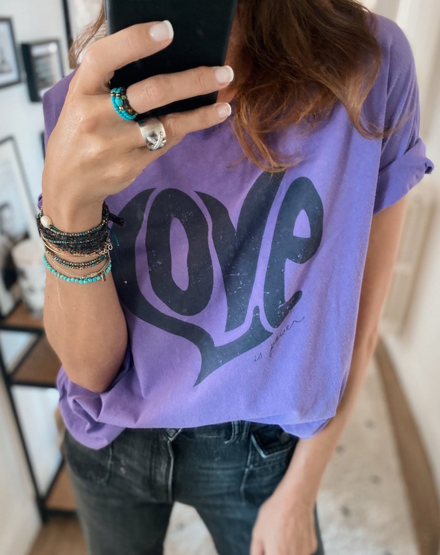 TEE SHIRT ANNA PURPLE XS - ONE TEE
