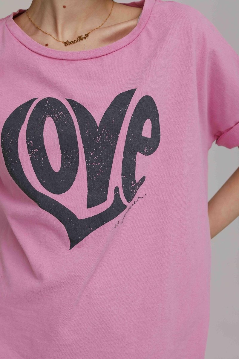 TEE SHIRT ANNA ROSE PRINT CARBONE XS - ONE TEE